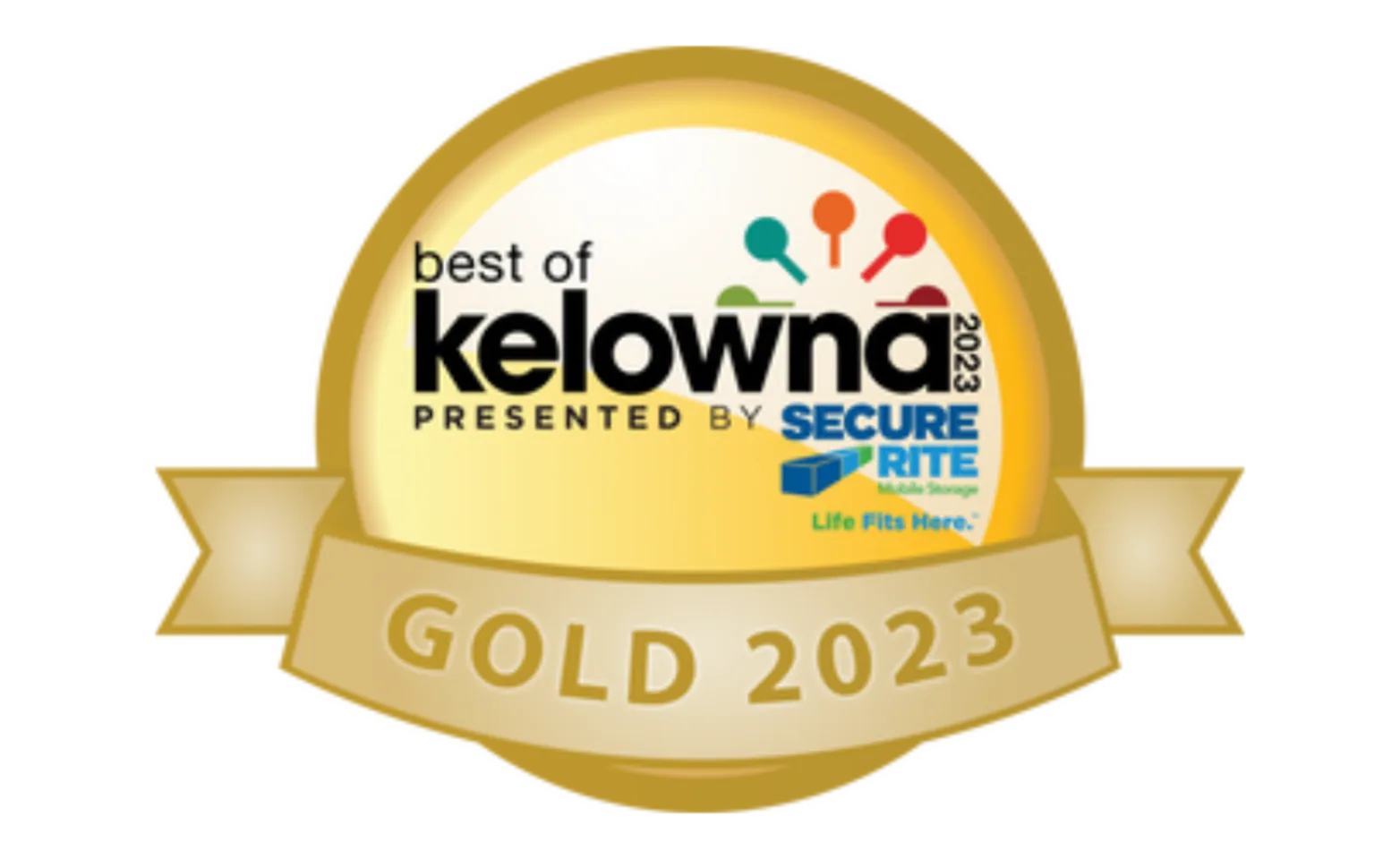 Best of Kelowna award 2023 gold badge